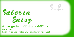 valeria enisz business card